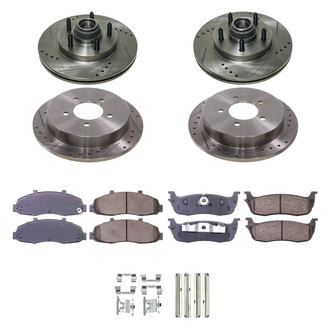 Callahan Brake Parts® - Drilled & Slotted Brake Kit