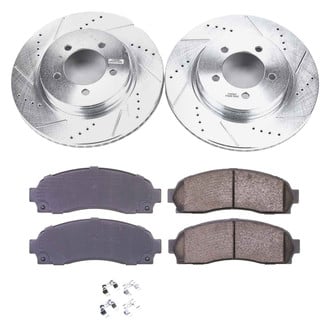 Callahan Brake Parts® - Drilled and Slotted Front Brake Kit