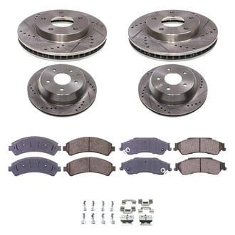 Callahan Brake Parts® - Drilled and Slotted Front and Rear Brake Kit