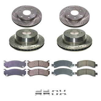 Callahan Brake Parts® - Drilled and Slotted Brake Kit