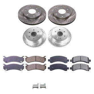 Callahan Brake Parts® - Drilled and Slotted Front and Rear Brake Kit
