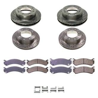 Callahan Brake Parts® - Drilled and Slotted Front and Rear Brake Kit