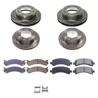 Callahan Brake Parts® - Drilled and Slotted Front and Rear Brake Kit