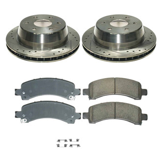 Callahan Brake Parts® - Drilled and Slotted Rear Brake Kit