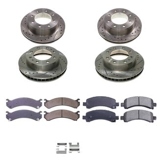 Callahan Brake Parts® - Drilled and Slotted Front and Rear Brake Kit