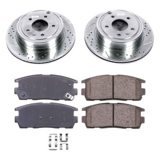 Callahan Brake Parts® - Drilled and Slotted Rear Brake Kit