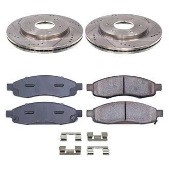 Callahan Brake Parts® - Drilled and Slotted Front Brake Kit