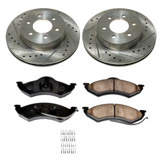 Callahan Brake Parts® - Drilled and Slotted Front Brake Kit