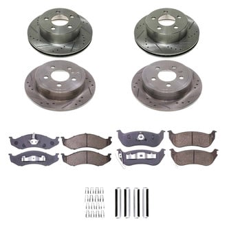 Callahan Brake Parts® - Drilled and Slotted Front and Rear Brake Kit
