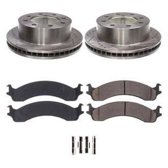 Callahan Brake Parts® - Drilled and Slotted Front Brake Kit