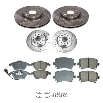 Callahan Brake Parts® - Drilled and Slotted Brake Kit