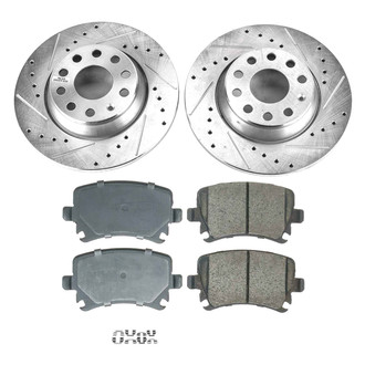 Callahan Brake Parts® - Drilled and Slotted Rear Brake Kit