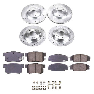 Callahan Brake Parts® - Drilled & Slotted Brake Kit