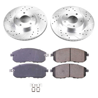 Callahan Brake Parts® - Drilled and Slotted Front Brake Kit