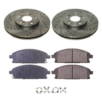Callahan Brake Parts® - Drilled and Slotted Front Brake Kit