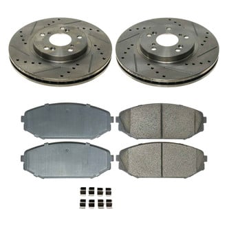 Callahan Brake Parts® - Drilled and Slotted Front Brake Kit