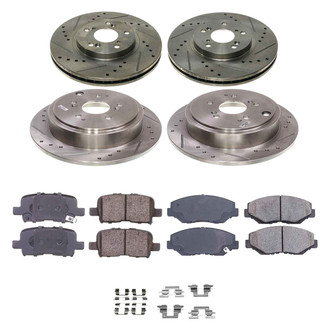 Callahan Brake Parts® - Drilled and Slotted Brake Kit