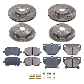 Callahan Brake Parts® - Drilled and Slotted Brake Kit