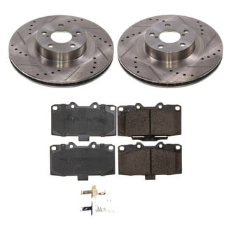 Callahan Brake Parts® - Drilled and Slotted Front Brake Kit