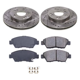 Callahan Brake Parts® - Drilled and Slotted Front Brake Kit