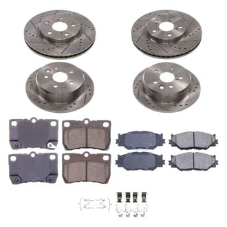 Callahan Brake Parts® - Drilled and Slotted Brake Kit