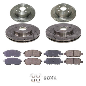 Callahan Brake Parts® - Drilled and Slotted Brake Kit