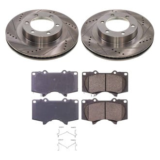 Callahan Brake Parts® - Drilled and Slotted Front Brake Kit