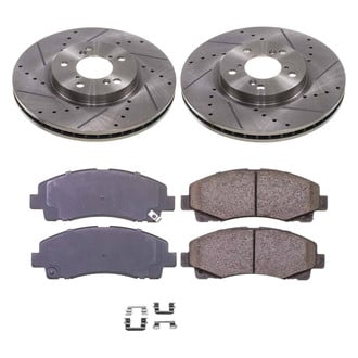 Callahan Brake Parts® - Drilled and Slotted Front Brake Kit