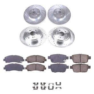 Callahan Brake Parts® - Drilled and Slotted Front and Rear Brake Kit