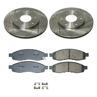 Callahan Brake Parts® - Drilled and Slotted Front Brake Kit