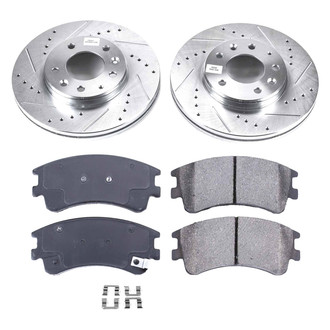 Callahan Brake Parts® - Drilled and Slotted Front Brake Kit