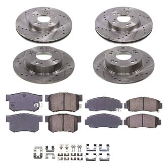 Callahan Brake Parts® - Drilled and Slotted Front and Rear Brake Kit