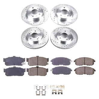 Callahan Brake Parts® - Drilled and Slotted Brake Kit