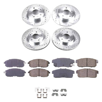 Callahan Brake Parts® - Drilled and Slotted Brake Kit