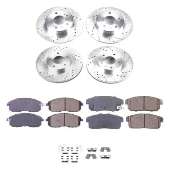Callahan Brake Parts® - Drilled & Slotted Brake Kit