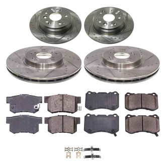 Callahan Brake Parts® - Drilled and Slotted Front and Rear Brake Kit