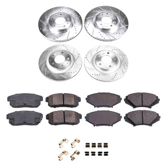 Callahan Brake Parts® - Drilled and Slotted Front and Rear Brake Kit