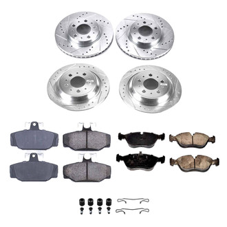 Callahan Brake Parts® - Drilled and Slotted Front and Rear Brake Kit