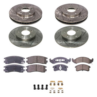 Callahan Brake Parts® - Drilled and Slotted Brake Kit