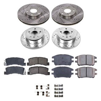 Callahan Brake Parts® - Drilled & Slotted Brake Kit
