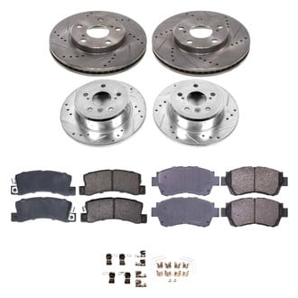 Callahan Brake Parts® - Drilled and Slotted Front and Rear Brake Kit