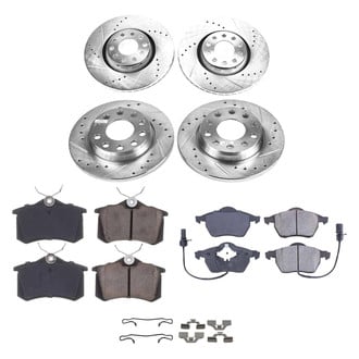 Callahan Brake Parts® - Drilled and Slotted Front and Rear Brake Kit