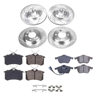 Callahan Brake Parts® - Drilled and Slotted Brake Kit