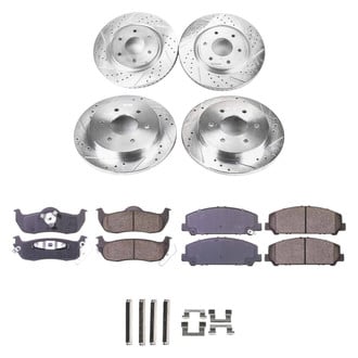 Callahan Brake Parts® - Drilled and Slotted Front and Rear Brake Kit