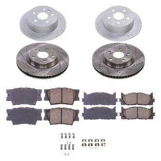 Callahan Brake Parts® - Drilled and Slotted Brake Kit