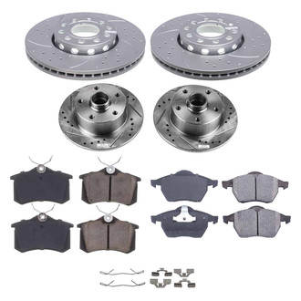 Callahan Brake Parts® - Drilled and Slotted Front and Rear Brake Kit