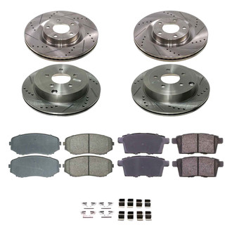 Callahan Brake Parts® - Drilled and Slotted Brake Kit