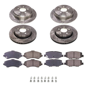 Callahan Brake Parts® - Drilled & Slotted Brake Kit