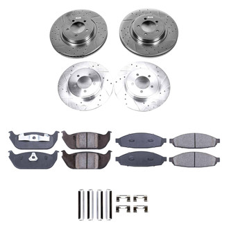 Callahan Brake Parts® - Drilled & Slotted Brake Kit