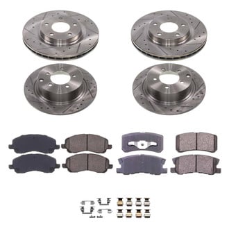Callahan Brake Parts® - Drilled and Slotted Front and Rear Brake Kit